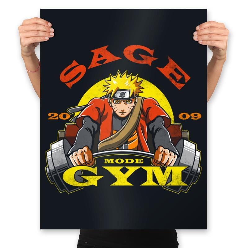 Sage Mode Gym - Prints Posters RIPT Apparel 18x24 / Black