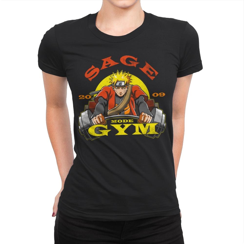 Sage Mode Gym - Womens Premium T-Shirts RIPT Apparel Small / Black