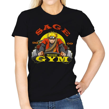 Sage Mode Gym - Womens T-Shirts RIPT Apparel Small / Black
