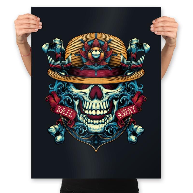 Sail Away - Prints Posters RIPT Apparel 18x24 / Black
