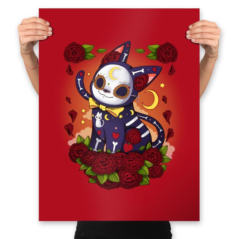 Sailor Calavera - Prints Posters RIPT Apparel 18x24 / Red