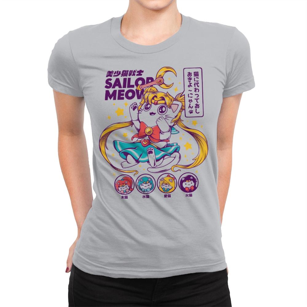 Sailor Meow - Best Seller - Womens Premium T-Shirts RIPT Apparel Small / Heather Grey