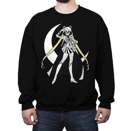Sailor Moonknight - Crew Neck Sweatshirt Crew Neck Sweatshirt RIPT Apparel Small / Black