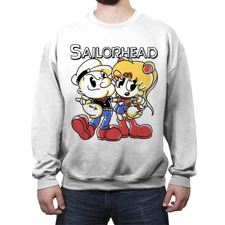Sailorhead - Crew Neck Sweatshirt Crew Neck Sweatshirt RIPT Apparel Small / White