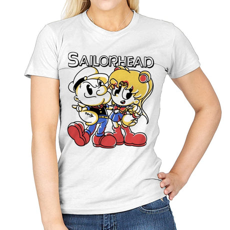 Sailorhead - Womens T-Shirts RIPT Apparel Small / White