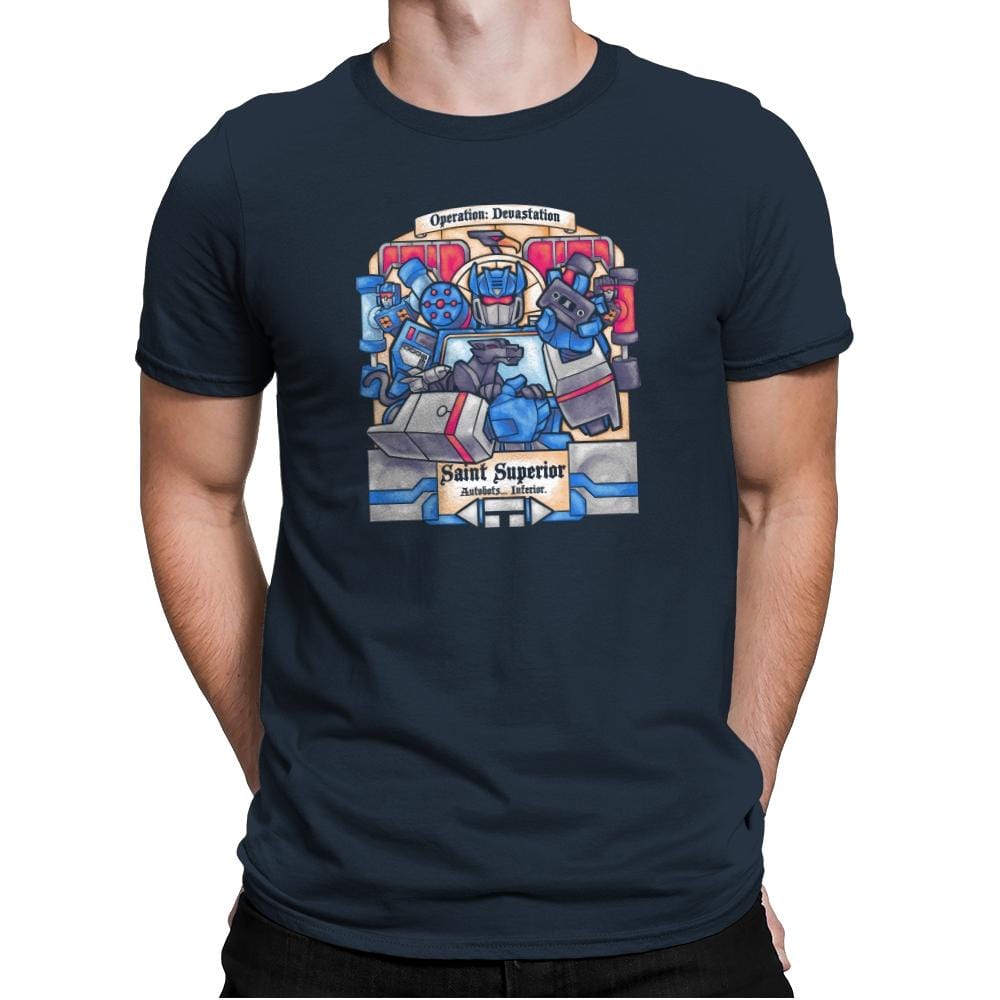 Saint Superior Exclusive - Mens Premium T-Shirts RIPT Apparel Small / Indigo