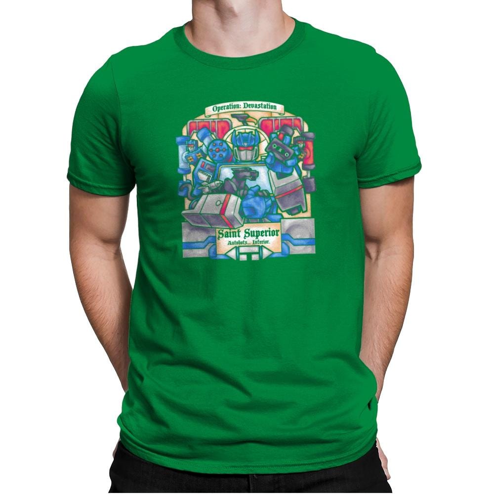 Saint Superior Exclusive - Mens Premium T-Shirts RIPT Apparel Small / Kelly Green