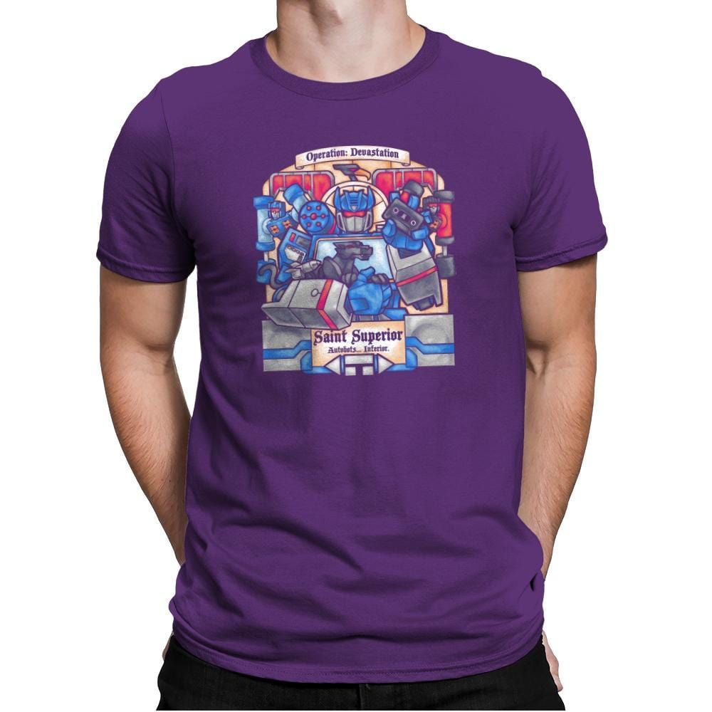 Saint Superior Exclusive - Mens Premium T-Shirts RIPT Apparel Small / Purple Rush