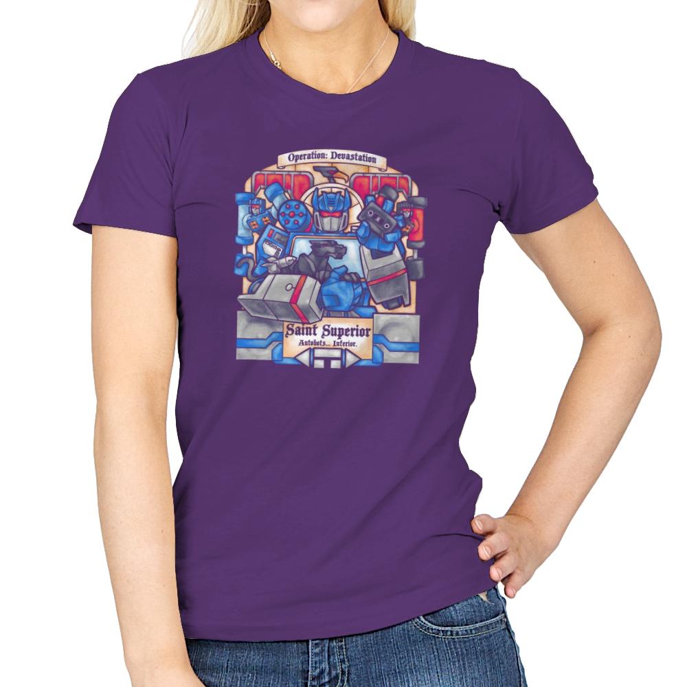 Saint Superior Exclusive - Womens T-Shirts RIPT Apparel Small / Purple