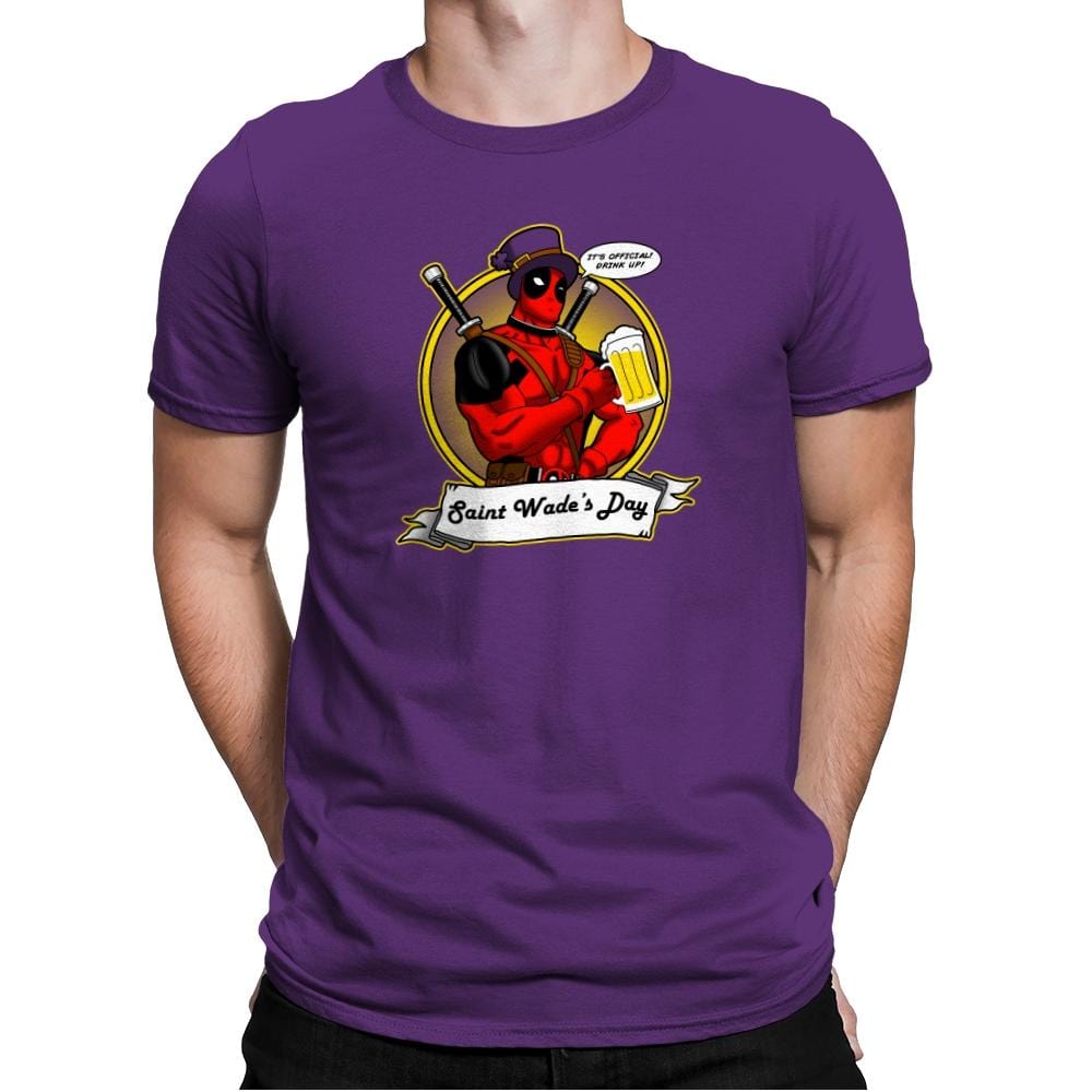 Saint Wade's Day Exclusive - Mens Premium T-Shirts RIPT Apparel Small / Purple Rush
