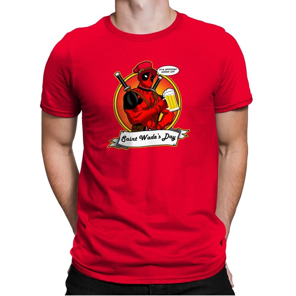 Saint Wade's Day Exclusive - Mens Premium T-Shirts RIPT Apparel Small / Red