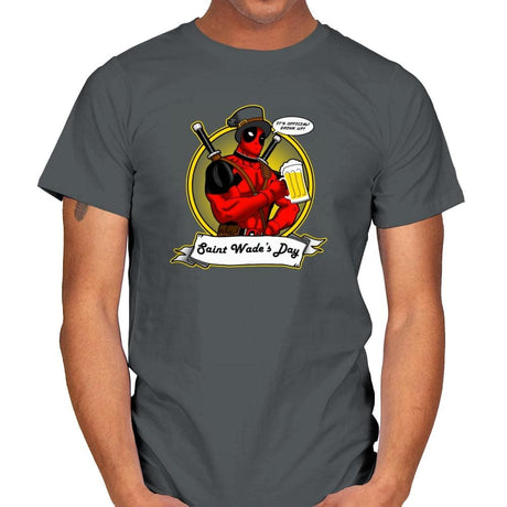 Saint Wade's Day Exclusive - Mens T-Shirts RIPT Apparel Small / Charcoal
