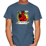 Saint Wade's Day Exclusive - Mens T-Shirts RIPT Apparel Small / Indigo Blue