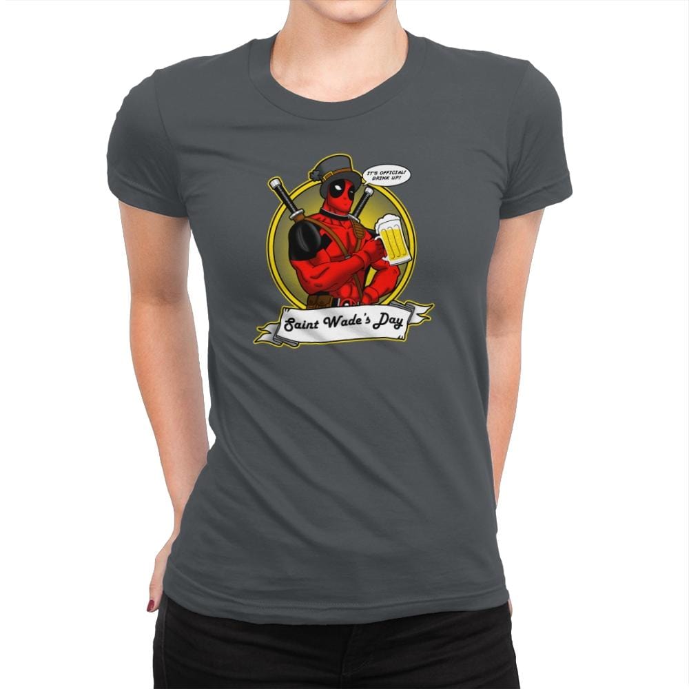 Saint Wade's Day Exclusive - Womens Premium T-Shirts RIPT Apparel Small / Heavy Metal