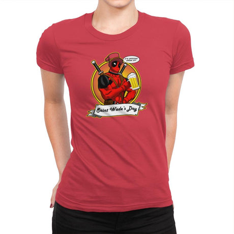 Saint Wade's Day Exclusive - Womens Premium T-Shirts RIPT Apparel Small / Red