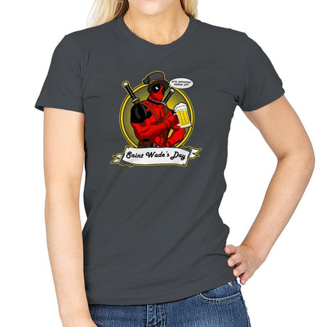 Saint Wade's Day Exclusive - Womens T-Shirts RIPT Apparel Small / Charcoal