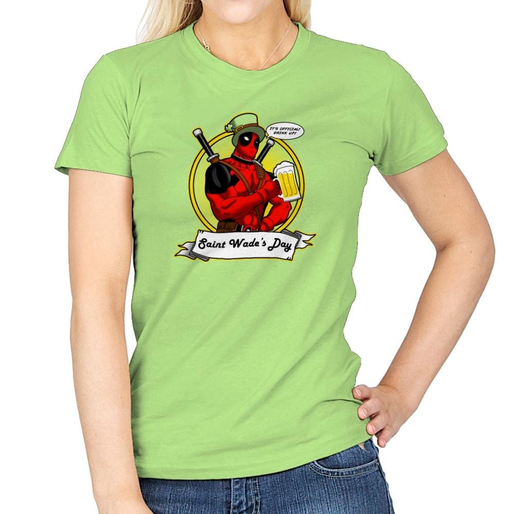 Saint Wade's Day Exclusive - Womens T-Shirts RIPT Apparel Small / Mint Green