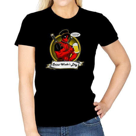 Saint Wade's Day Exclusive - Womens T-Shirts RIPT Apparel Small / Navy