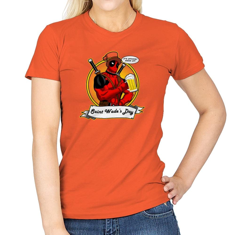 Saint Wade's Day Exclusive - Womens T-Shirts RIPT Apparel Small / Orange