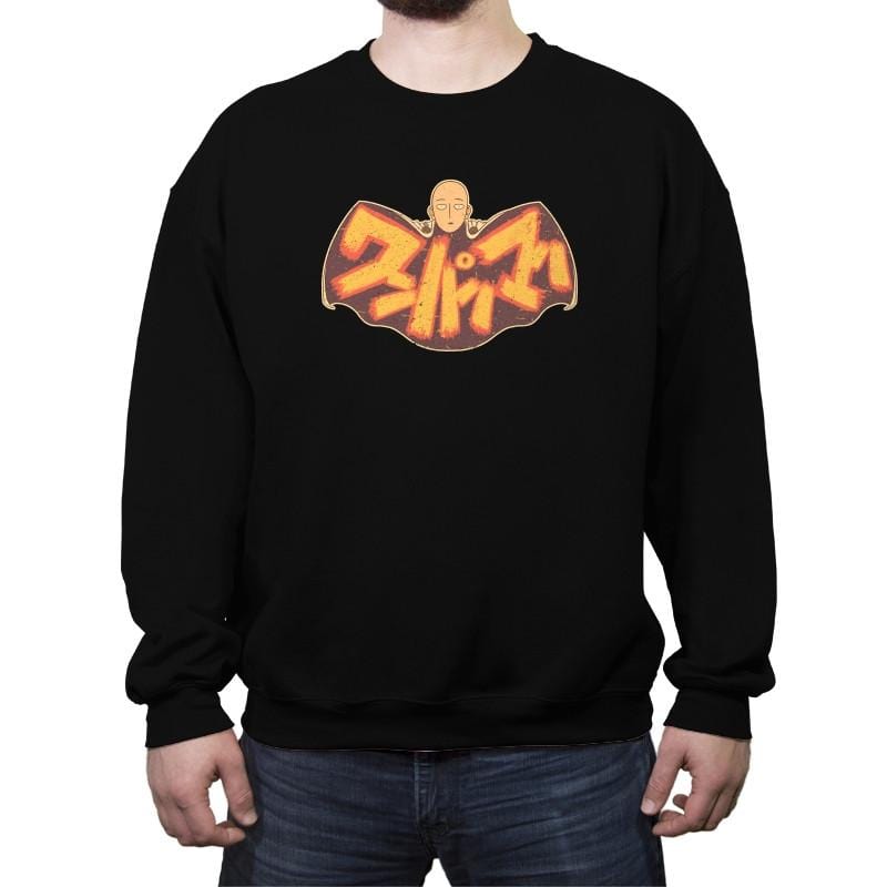 Saitama - Crew Neck Sweatshirt Crew Neck Sweatshirt RIPT Apparel Small / Black