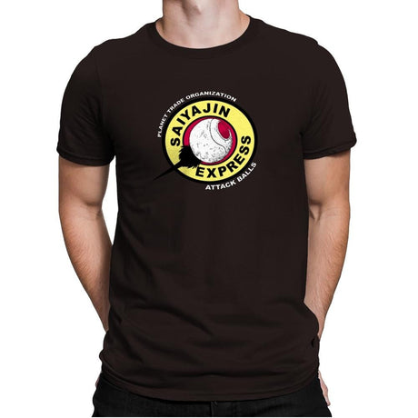Saiyajin Express - Kamehameha Tees - Mens Premium T-Shirts RIPT Apparel Small / Dark Chocolate
