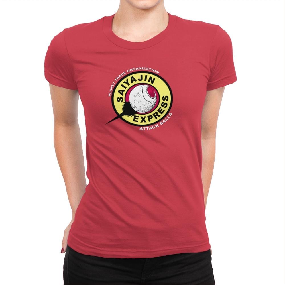 Saiyajin Express - Kamehameha Tees - Womens Premium T-Shirts RIPT Apparel Small / Red