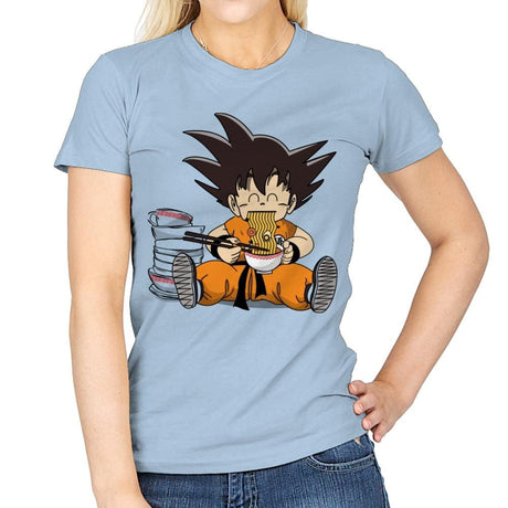 Saiyan Breakfast - Womens T-Shirts RIPT Apparel Small / Light Blue