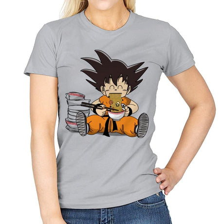 Saiyan Breakfast - Womens T-Shirts RIPT Apparel Small / Sport Grey