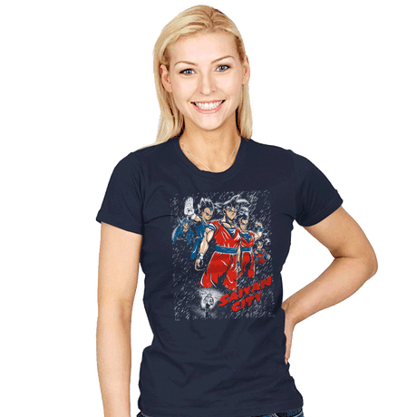 Saiyan City - Womens T-Shirts RIPT Apparel