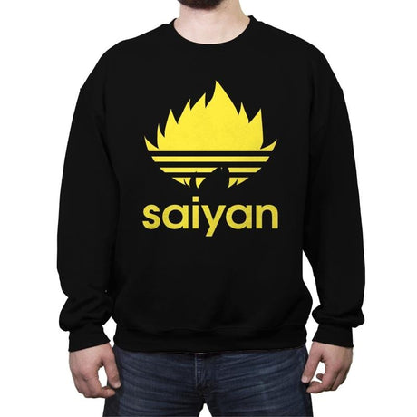 Saiyan - Crew Neck Sweatshirt Crew Neck Sweatshirt RIPT Apparel