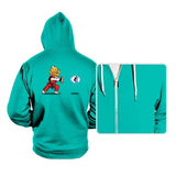 Saiyan Fighter - Hoodies Hoodies RIPT Apparel Small / Teal