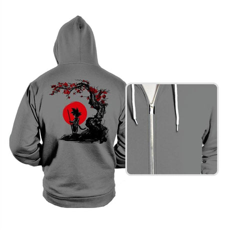 Saiyan Under the Sun - Hoodies Hoodies RIPT Apparel Small / Athletic Heather