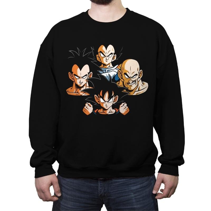 Saiyans Rhapsody - Crew Neck Sweatshirt Crew Neck Sweatshirt RIPT Apparel