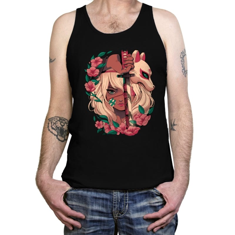 Sakura Blade - Tanktop Tanktop RIPT Apparel X-Small / Black