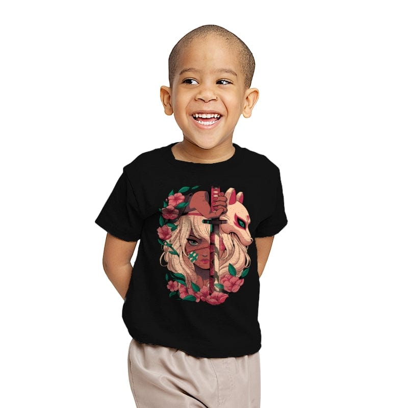 Sakura Blade - Youth T-Shirts RIPT Apparel X-small / Black