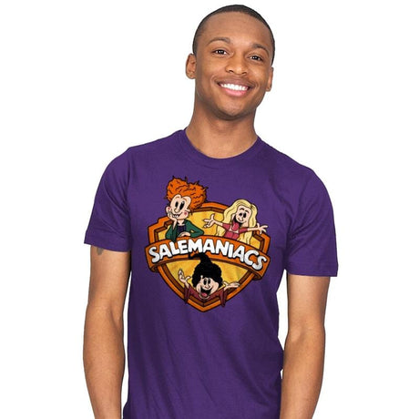 Salemaniacs! - Mens T-Shirts RIPT Apparel Small / Purple