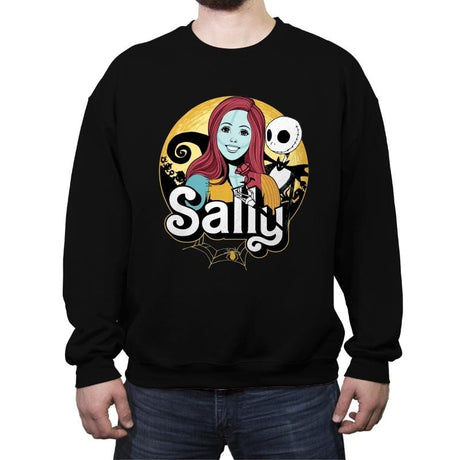 Sally - Anytime - Crew Neck Sweatshirt Crew Neck Sweatshirt RIPT Apparel Small / Black