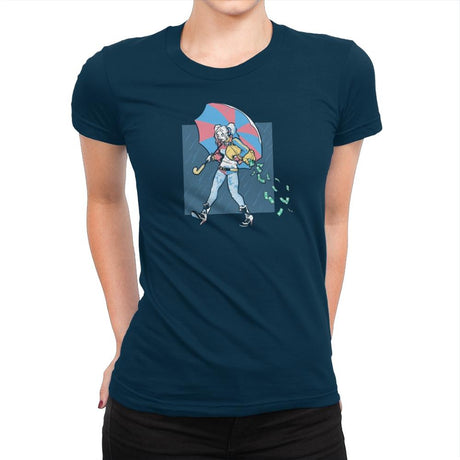 Salty Squad Girl Exclusive - Womens Premium T-Shirts RIPT Apparel Small / Midnight Navy