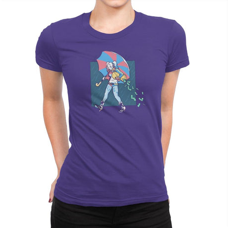Salty Squad Girl Exclusive - Womens Premium T-Shirts RIPT Apparel Small / Purple Rush