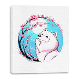 Samoyed Sakura - Canvas Wraps Canvas Wraps RIPT Apparel 16x20 / White