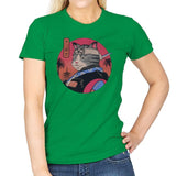 Samurai Cat - Womens T-Shirts RIPT Apparel Small / Irish Green