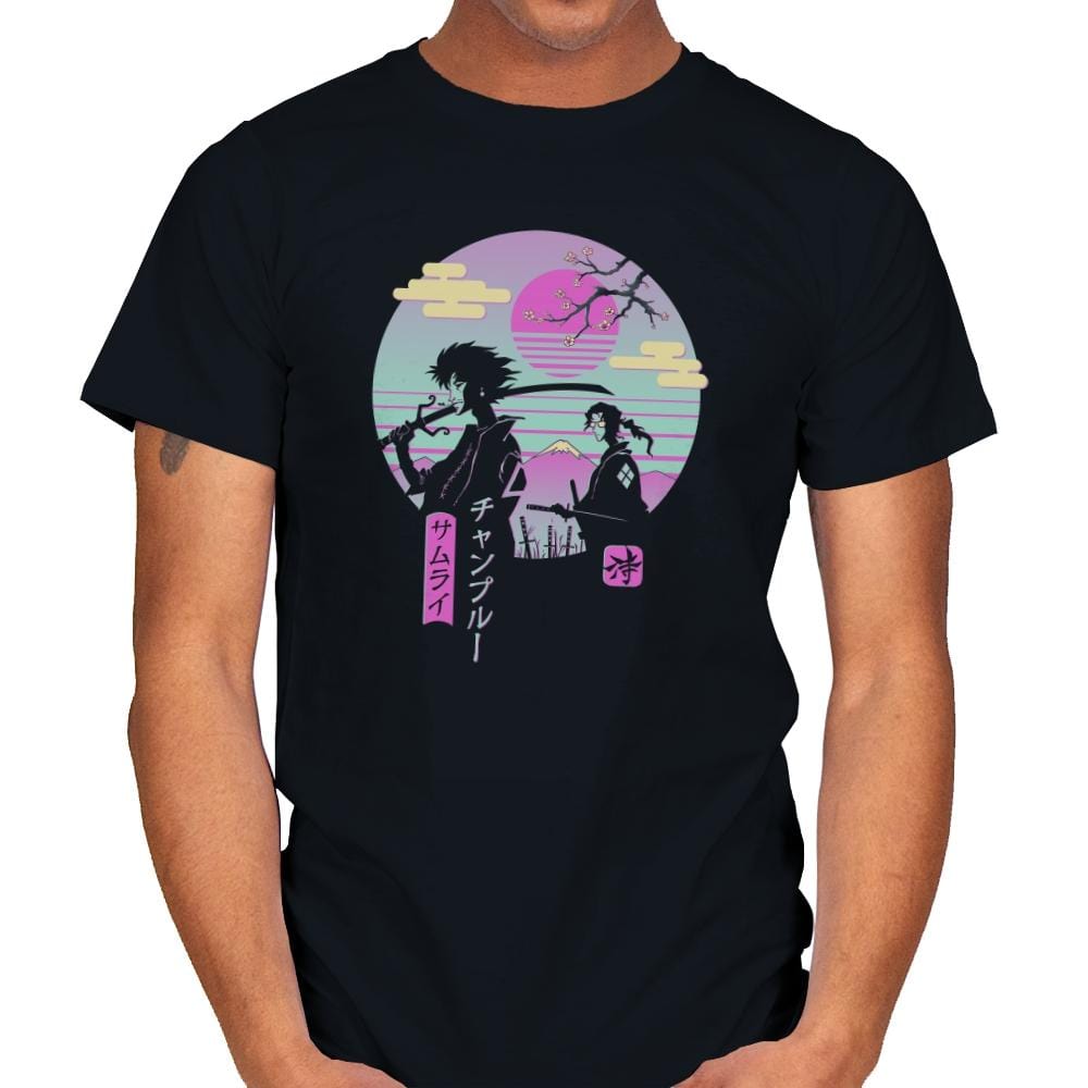 Samurai Chillhop - Mens T-Shirts RIPT Apparel Small / Black