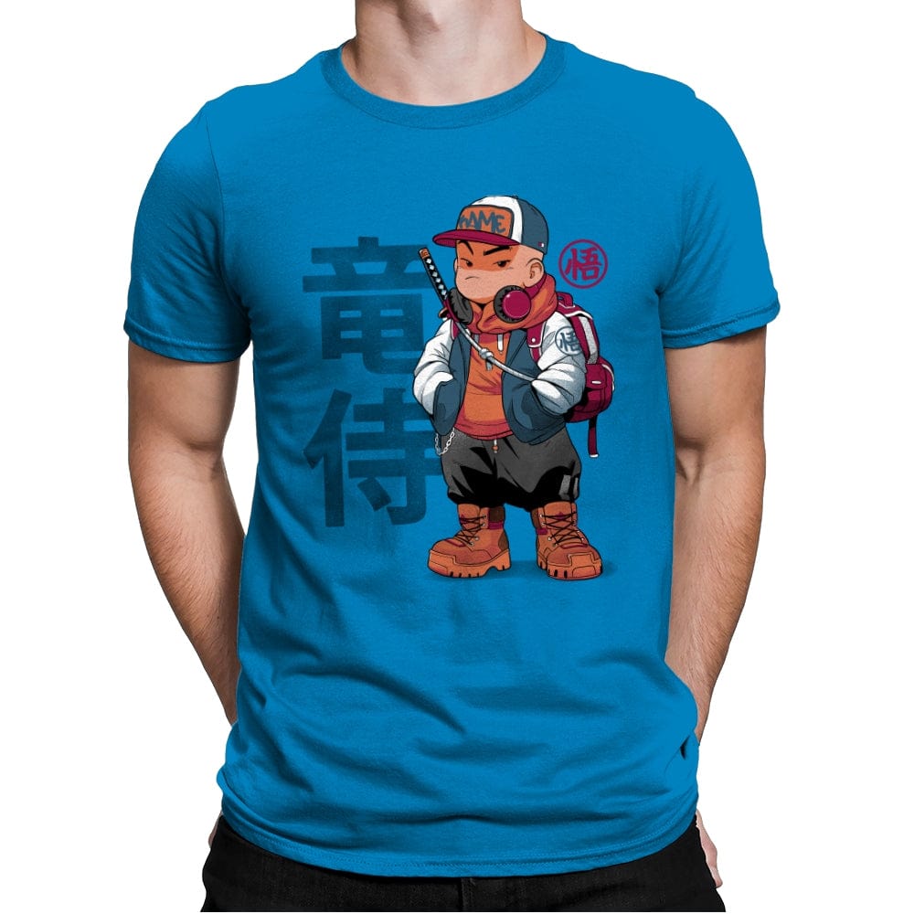 Samurai Dragon 2 - Mens Premium T-Shirts RIPT Apparel Small / Turqouise