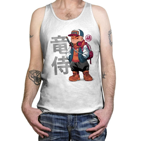 Samurai Dragon 2 - Tanktop Tanktop RIPT Apparel X-Small / White
