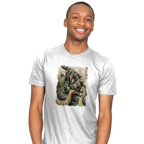 Samurai Hunter - Mens T-Shirts RIPT Apparel Small / White