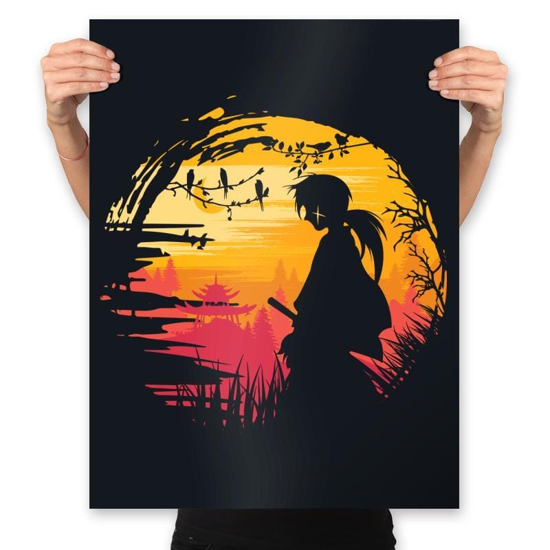 Samurai Journey - Prints Posters RIPT Apparel 18x24 / Black