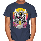Samurai Kaiju Ramen - Mens T-Shirts RIPT Apparel Small / Navy