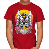 Samurai Kaiju Ramen - Mens T-Shirts RIPT Apparel Small / Red