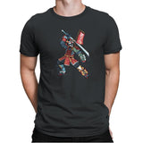 Samurai of Lions Exclusive - Mens Premium T-Shirts RIPT Apparel Small / Heavy Metal