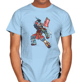 Samurai of Lions Exclusive - Mens T-Shirts RIPT Apparel Small / Light Blue